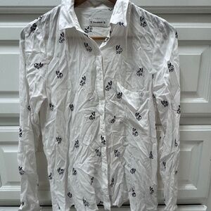 PULL & BEAR Boston Terrier Shirt - Size Small